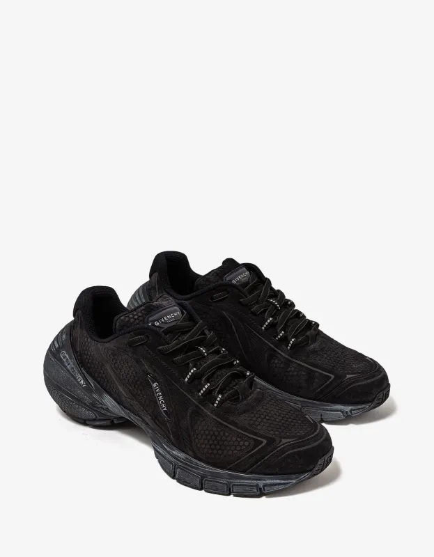Givenchy Black TK-MX Runner Suede Trainers sold by Zoo Fashions
