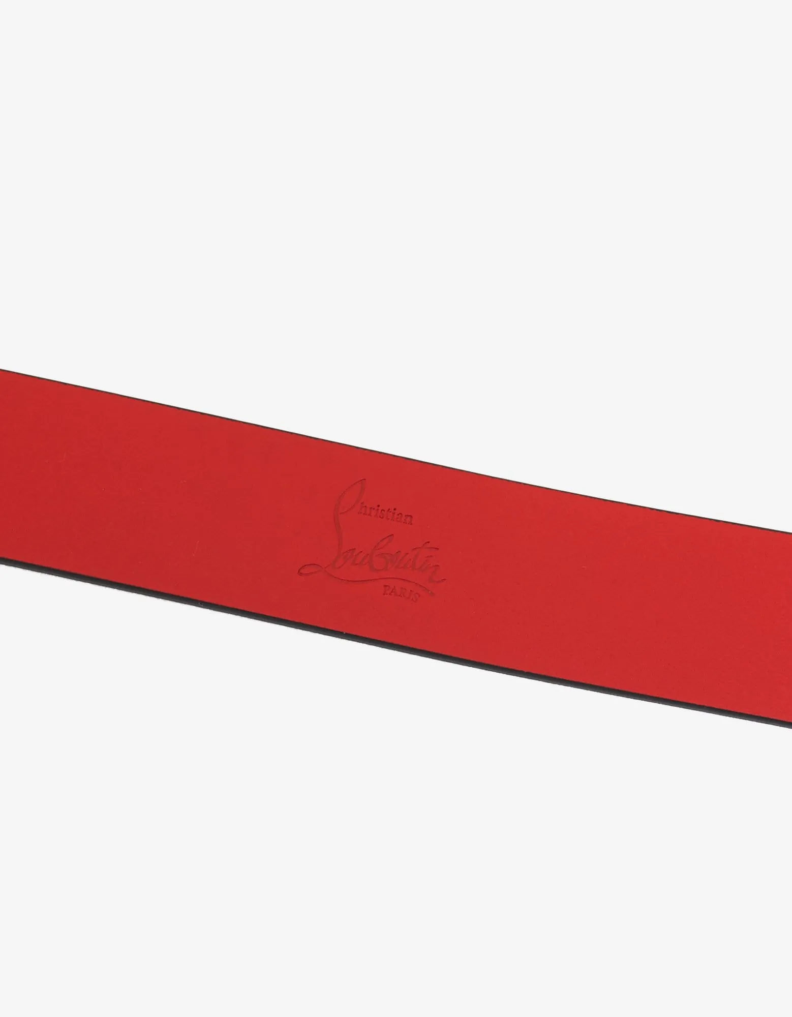 Christian Louboutin Ricky Signature Logo Buckle Black Belt sold by Zoo Fashions product image thumbnail 4