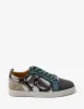 Christian Louboutin Louis Junior Amazonia Blue Trainers sold by Zoo Fashions