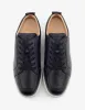 Christian Louboutin Rantulow Black Grain Leather Trainers sold by Zoo Fashions