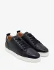 Christian Louboutin Rantulow Black Grain Leather Trainers sold by Zoo Fashions