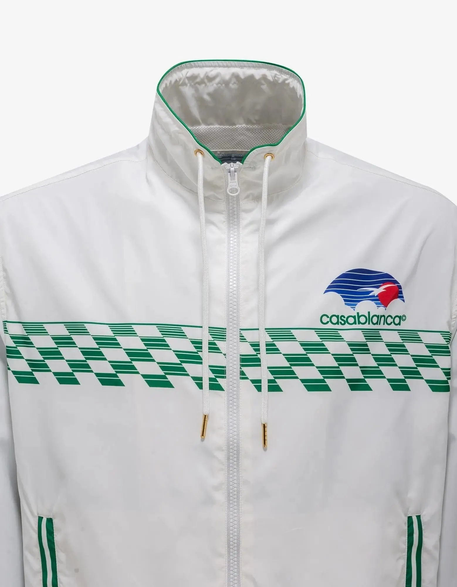 Casablanca White Tennis Horizon Track Jacket sold by Zoo Fashions product image thumbnail 4