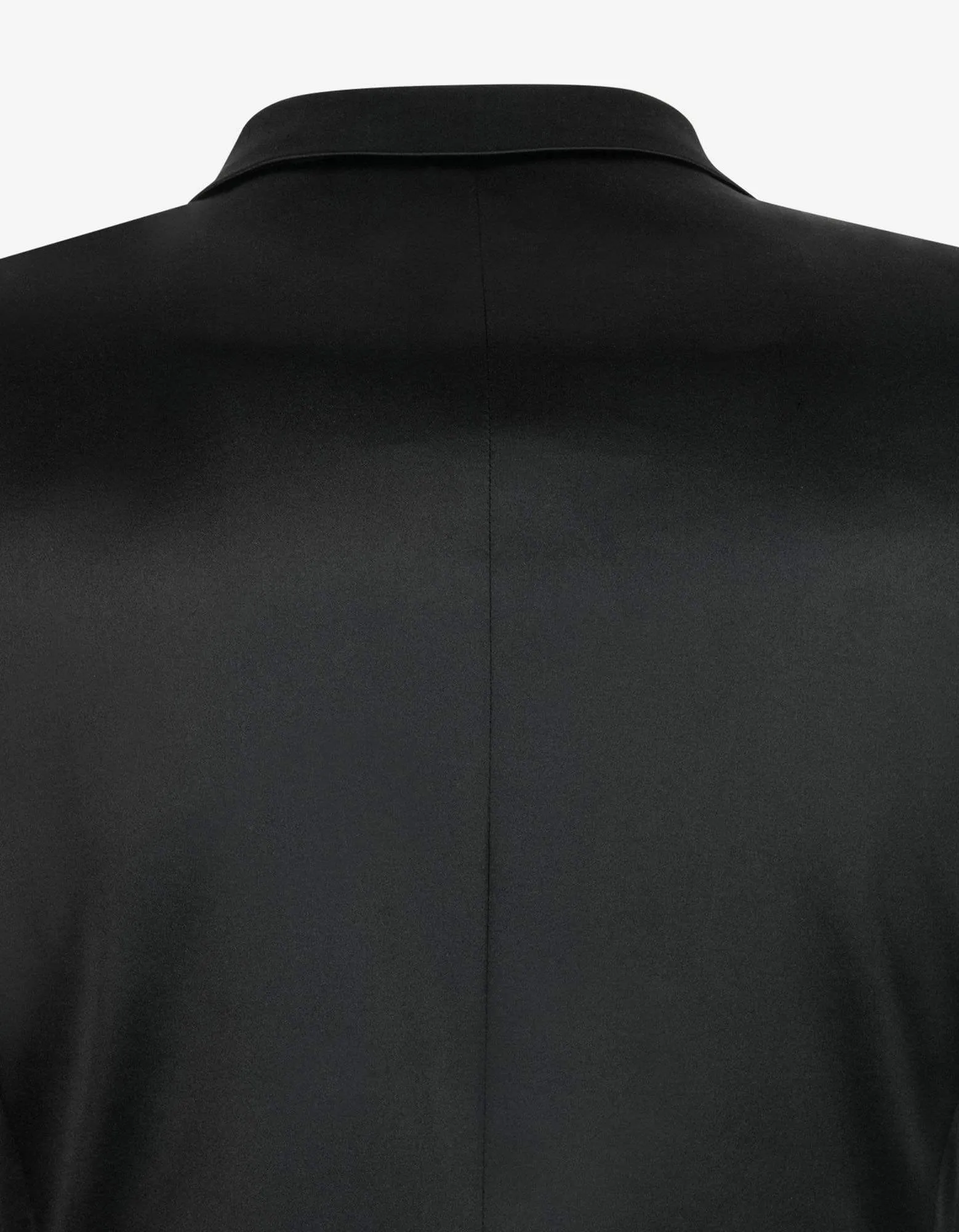 Balmain Black Double-Breasted Silk Blazer sold by Zoo Fashions product image thumbnail 4