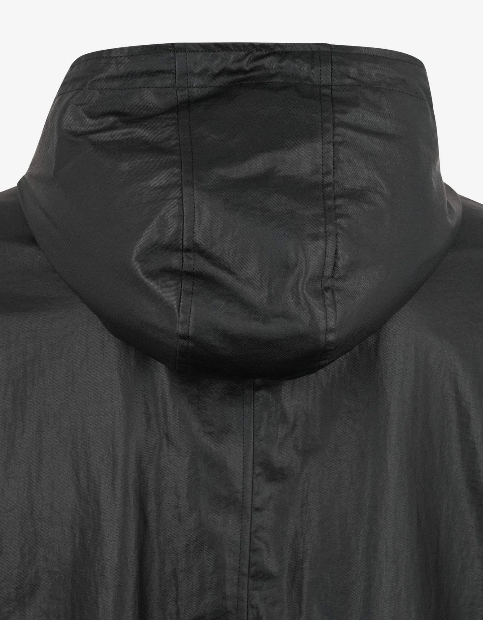 Balmain Black Coated Nylon Logo Band Jacket sold by Zoo Fashions product image thumbnail 5