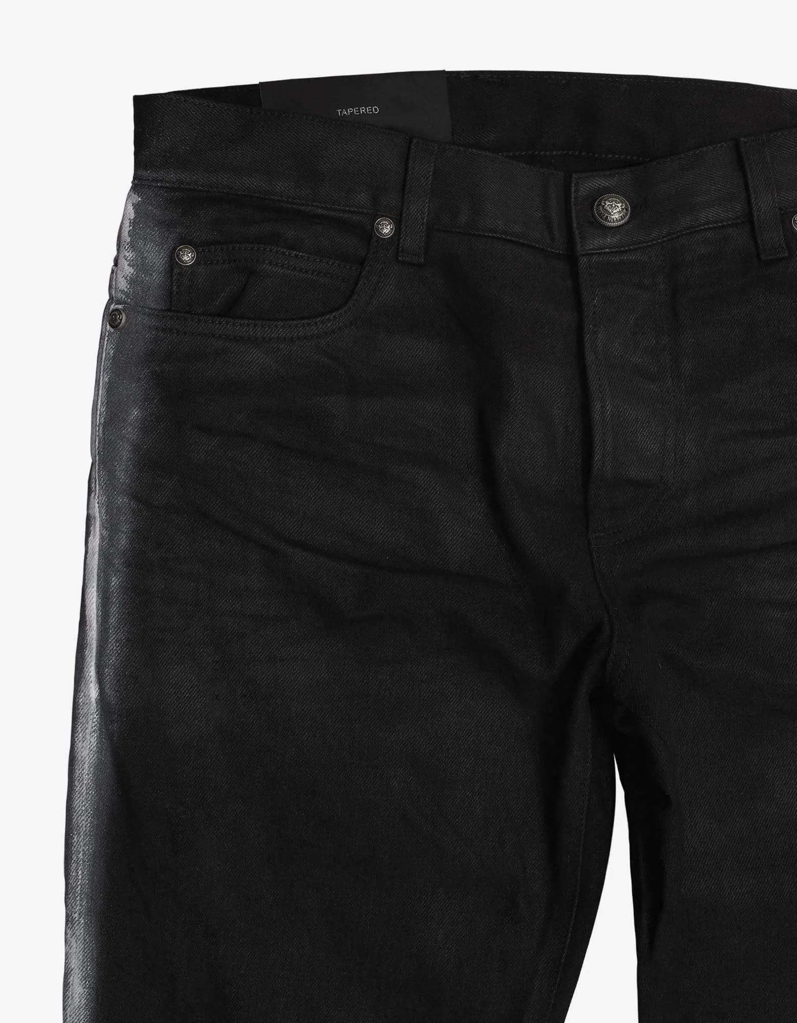 Balmain Black B Logo Spray Paint Stripe Jeans sold by Zoo Fashions product image thumbnail 4