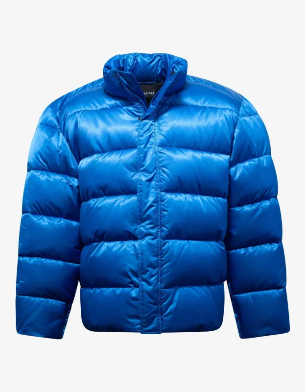 Balenciaga Blue Pinched Puffer Jacket - AW19 made by Balenciaga