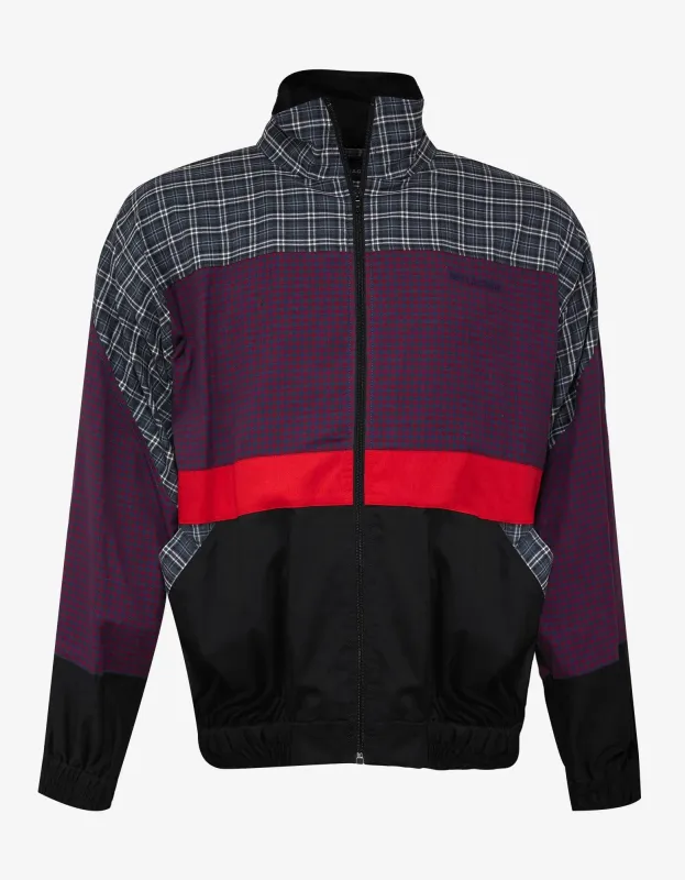 Balenciaga Poplin 80s Check Zip Sweatshirt - AW18 sold by Zoo Fashions