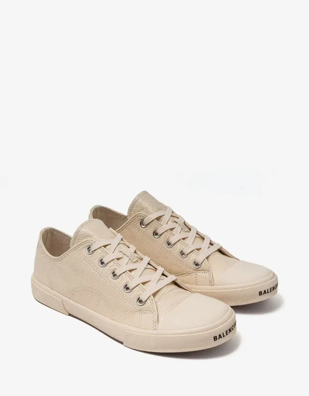 Balenciaga Off White Paris Low Top Trainers sold by Zoo Fashions