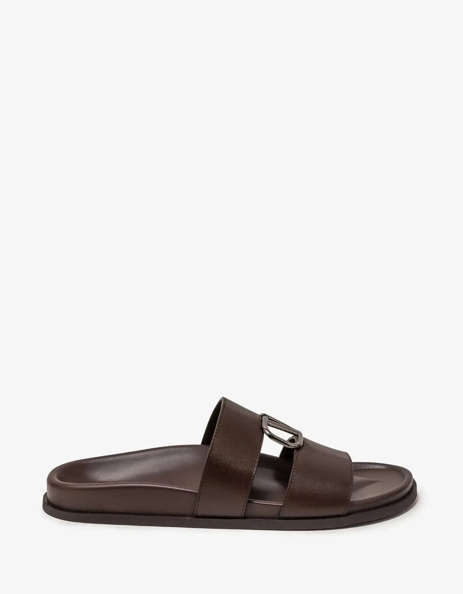 Valentino Brown VLogo Slide Sandals sold by Zoo Fashions product image thumbnail 2