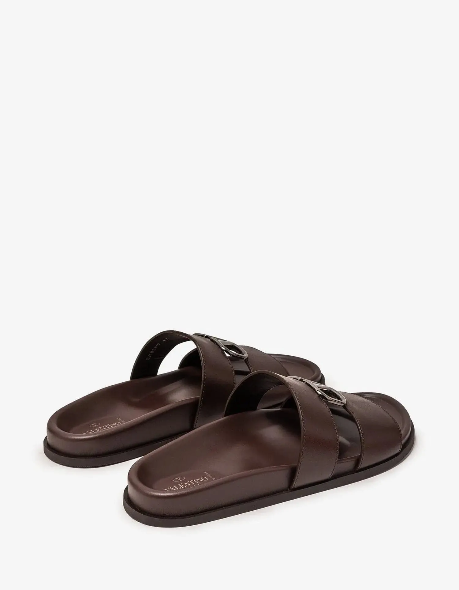 Valentino Brown VLogo Slide Sandals sold by Zoo Fashions product image thumbnail 5