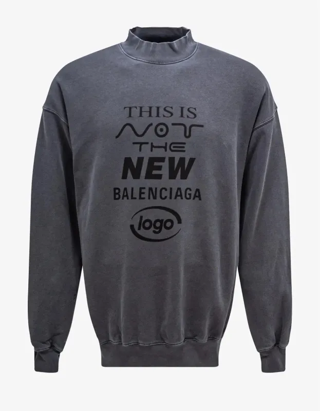 Balenciaga Grey This Is Not Sweatshirt sold by Zoo Fashions