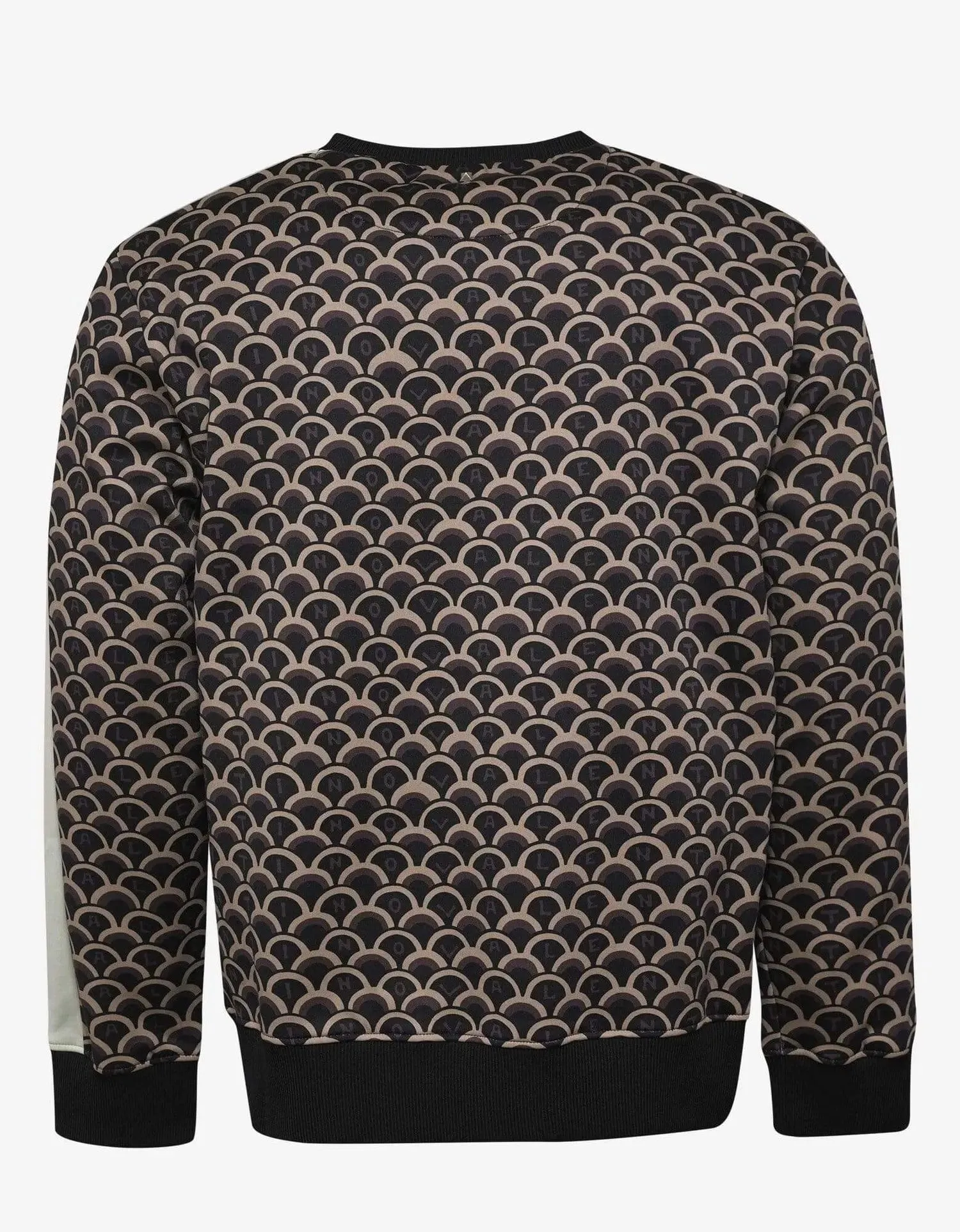 Valentino Black & Beige Logo Scale Print Sweatshirt sold by Zoo Fashions product image thumbnail 4