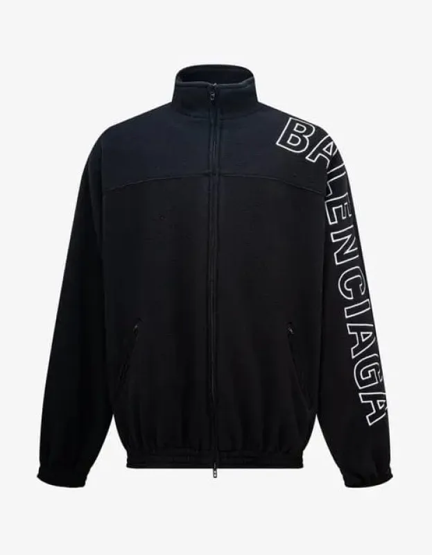 Balenciaga Black Logo Tracksuit Jacket sold by Zoo Fashions