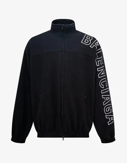 Balenciaga Black Logo Tracksuit Jacket sold by Zoo Fashions