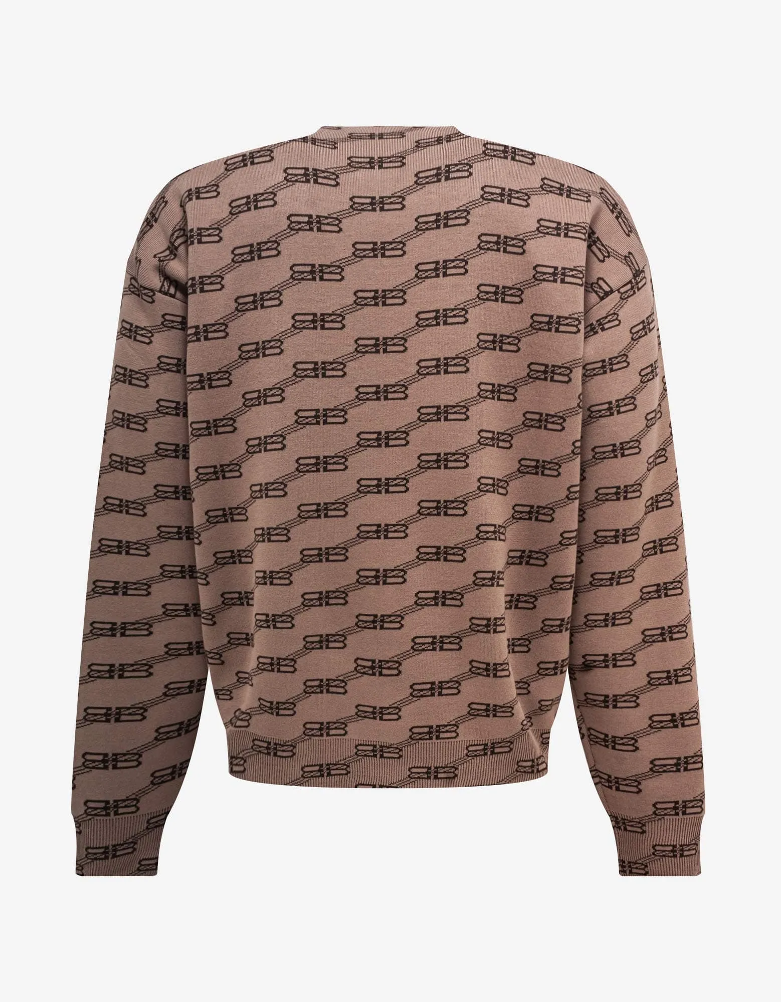 Balenciaga Beige All-Over BB Monogram Sweater sold by Zoo Fashions product image thumbnail 2