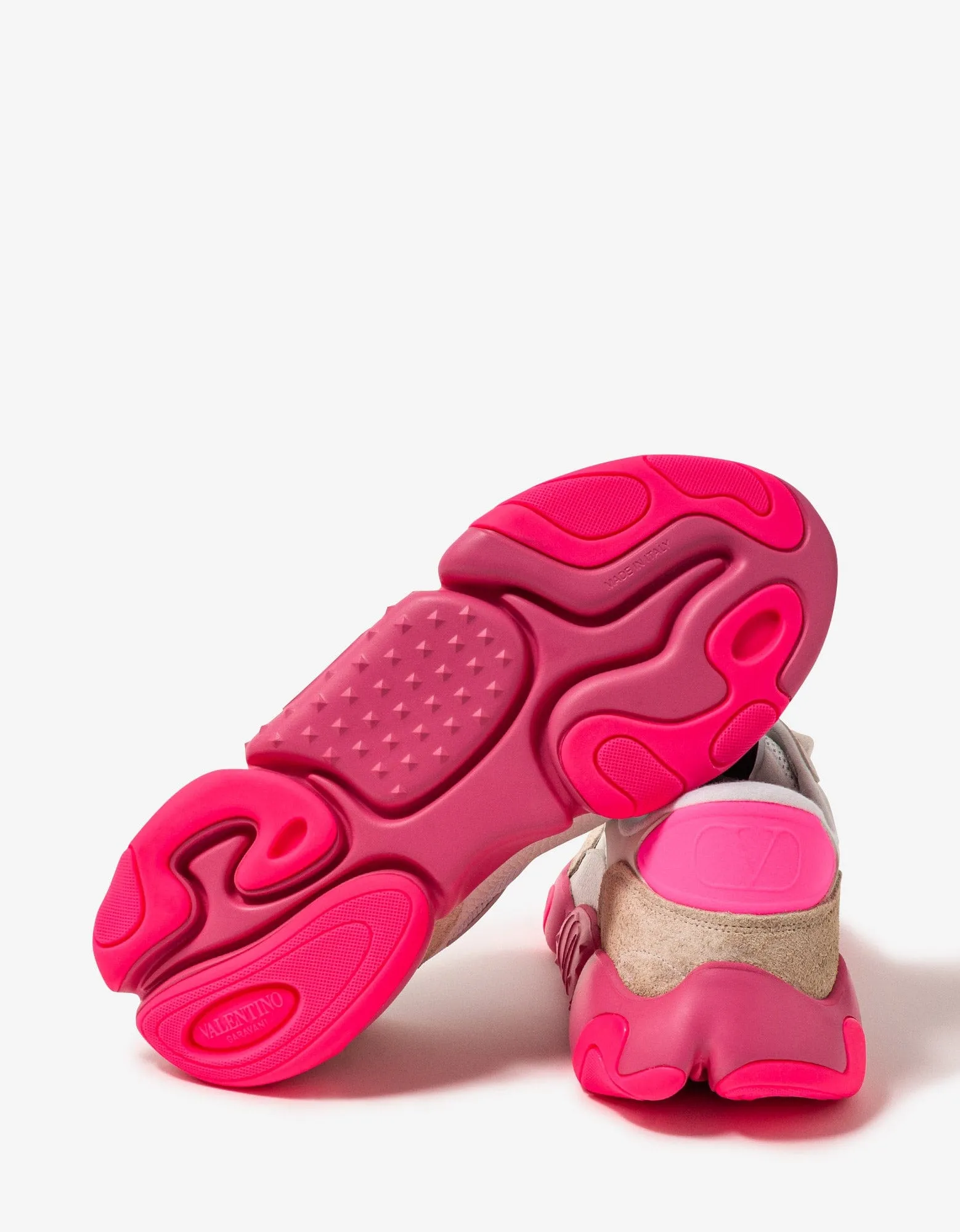 Valentino White Bubbleback Mesh and Suede Trainers sold by Zoo Fashions product image thumbnail 3