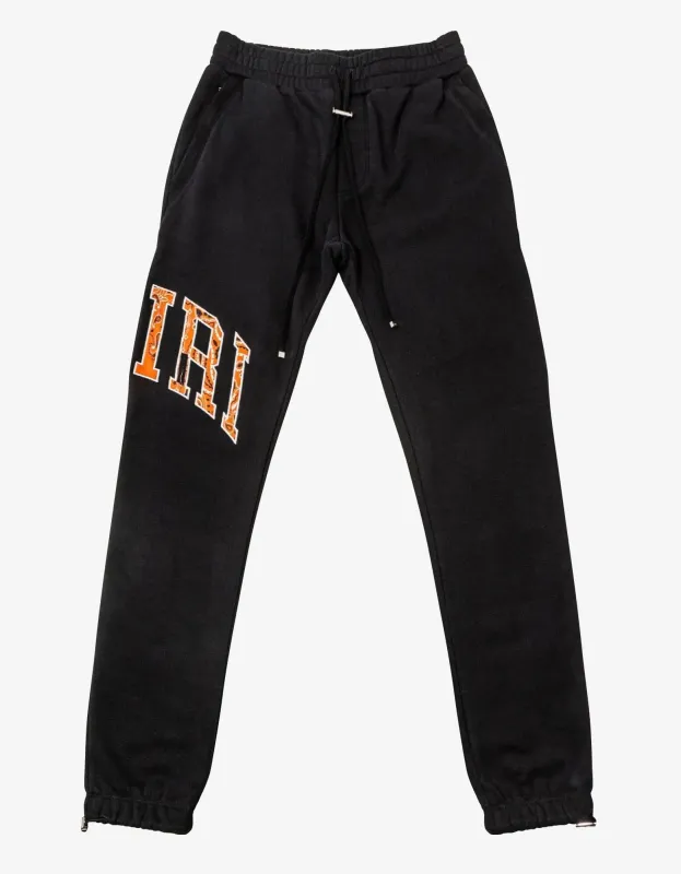Amiri Black Bandana Sweat Pants sold by Zoo Fashions