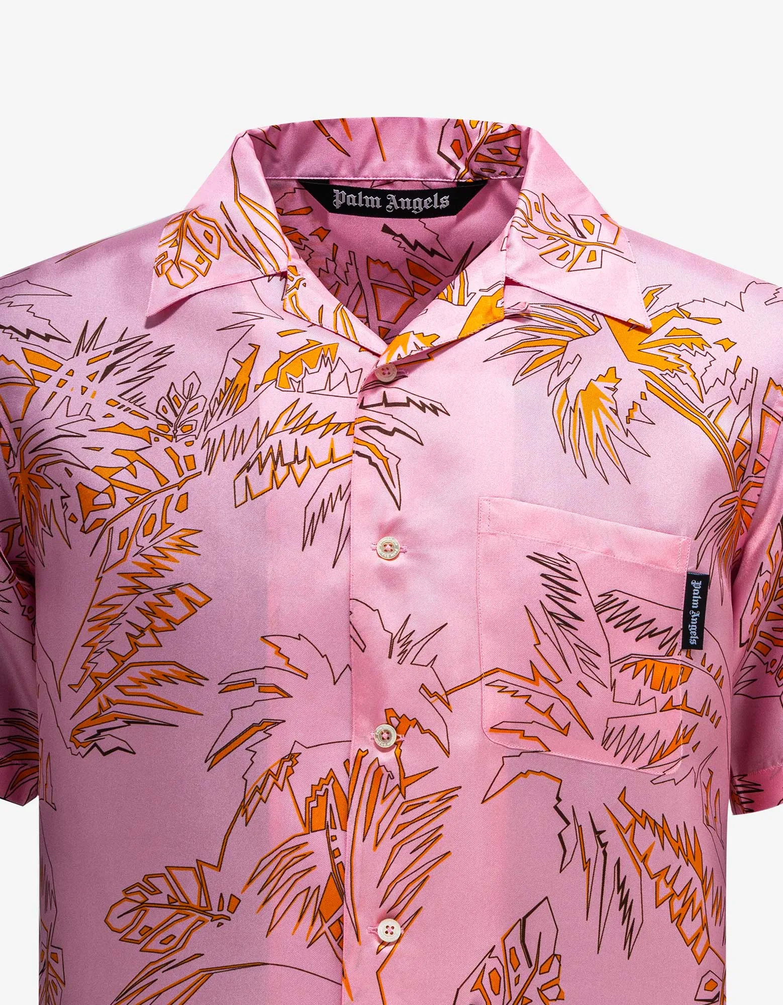 Palm Angels Pink Abstract Palms Bowling Shirt sold by Zoo Fashions product image thumbnail 3