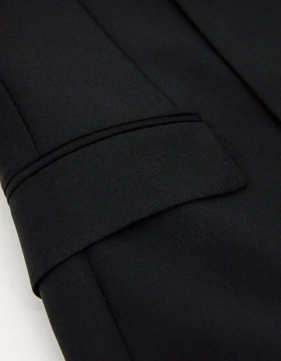 Givenchy Black Double-Breasted Sleeveless Blazer sold by Zoo Fashions product image thumbnail 4