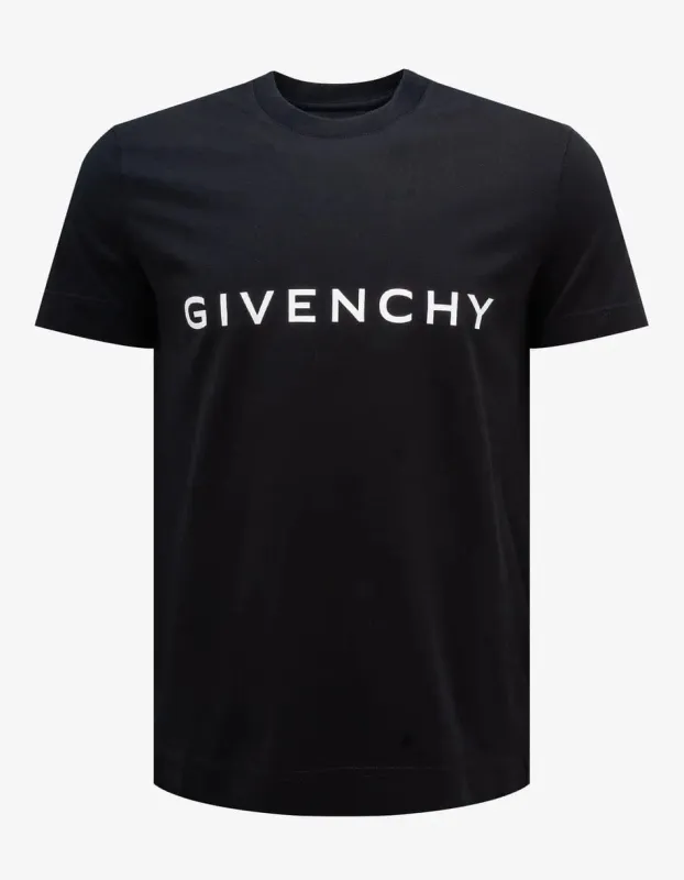 Givenchy Black Archetype Logo T-Shirt sold by Zoo Fashions