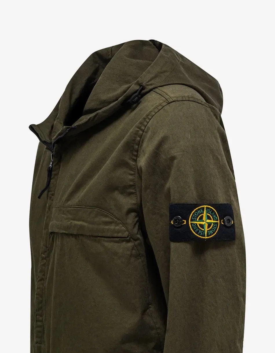 Stone Island Green Hooded Overshirt sold by Zoo Fashions product image thumbnail 5