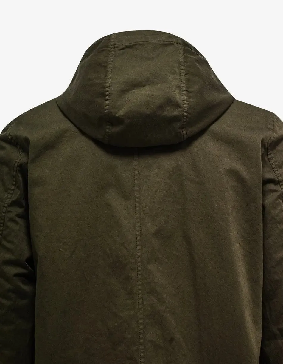 Stone Island Green Hooded Overshirt sold by Zoo Fashions product image thumbnail 4