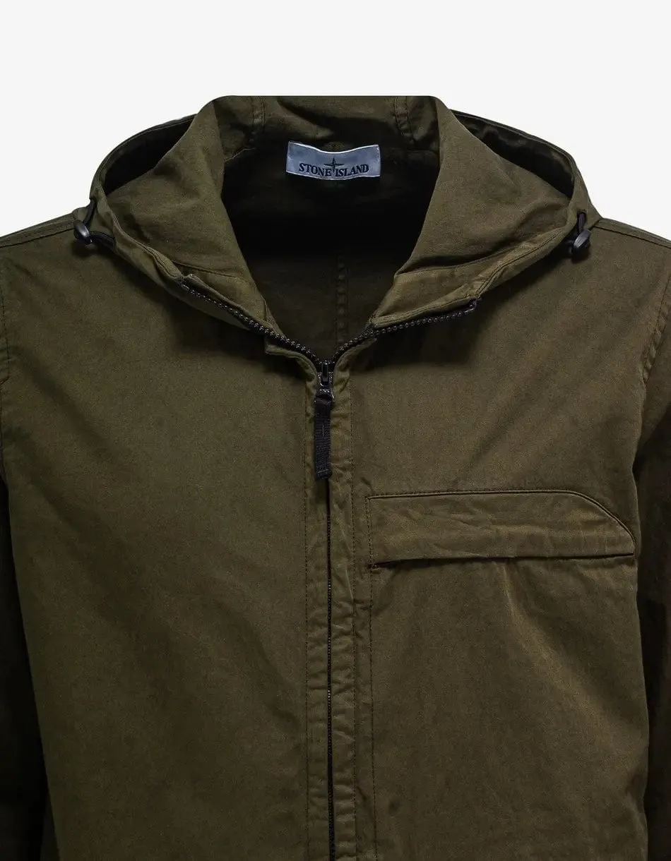 Stone Island Green Hooded Overshirt sold by Zoo Fashions product image thumbnail 3
