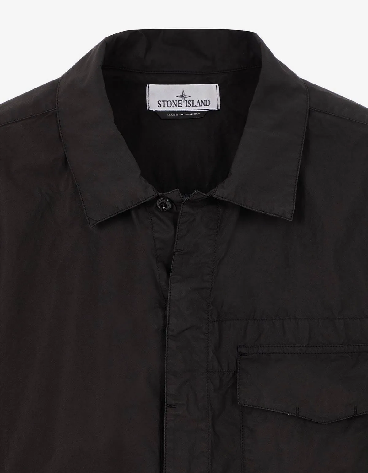 Stone Island Black Short Sleeve Overshirt sold by Zoo Fashions product image thumbnail 4