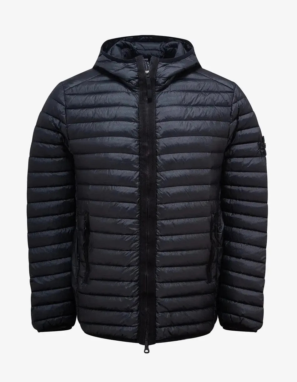 Stone Island Black Packable Down Jacket sold by Zoo Fashions