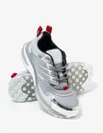 Givenchy Silver Giv 1 Leather & Mesh Trainers sold by Zoo Fashions product image thumbnail 3