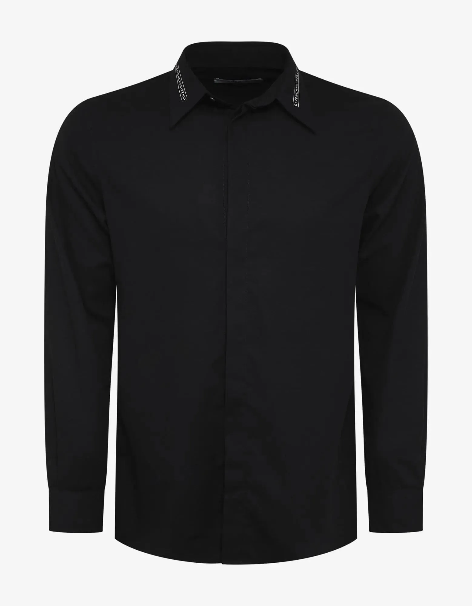 Givenchy Black Logo Collar Shirt sold by Zoo Fashions