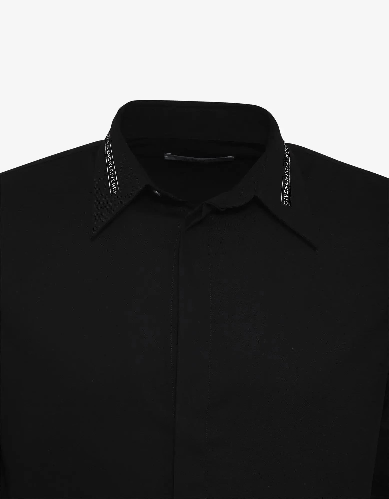 Givenchy Black Logo Collar Shirt sold by Zoo Fashions product image thumbnail 3