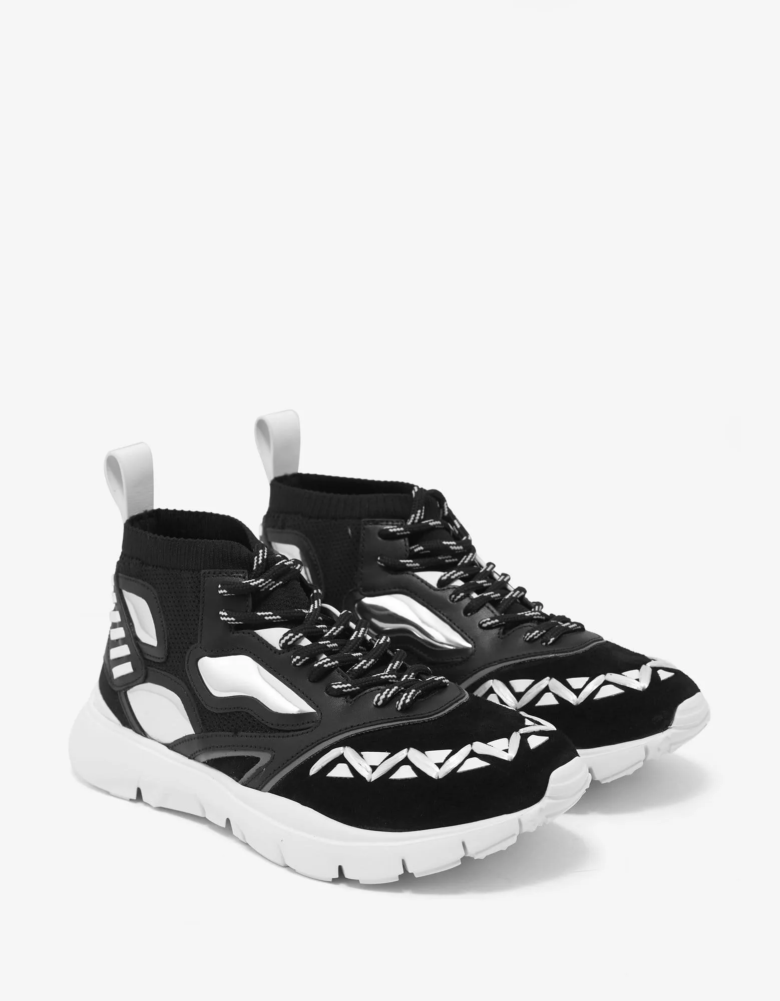 Valentino Heroes Reflex Black High Top Trainers sold by Zoo Fashions