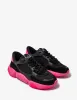 Valentino Black Bubbleback Mesh and Suede Trainers sold by Zoo Fashions
