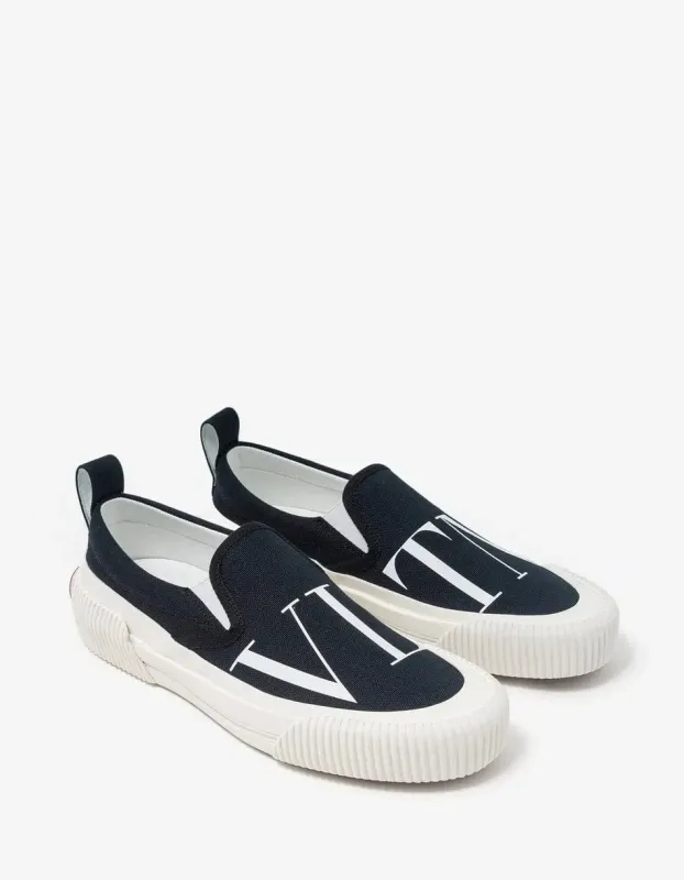 Valentino Black VLTN Slip On Trainers made by Valentino