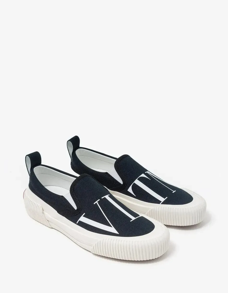 Valentino Black VLTN Slip On Trainers sold by Zoo Fashions