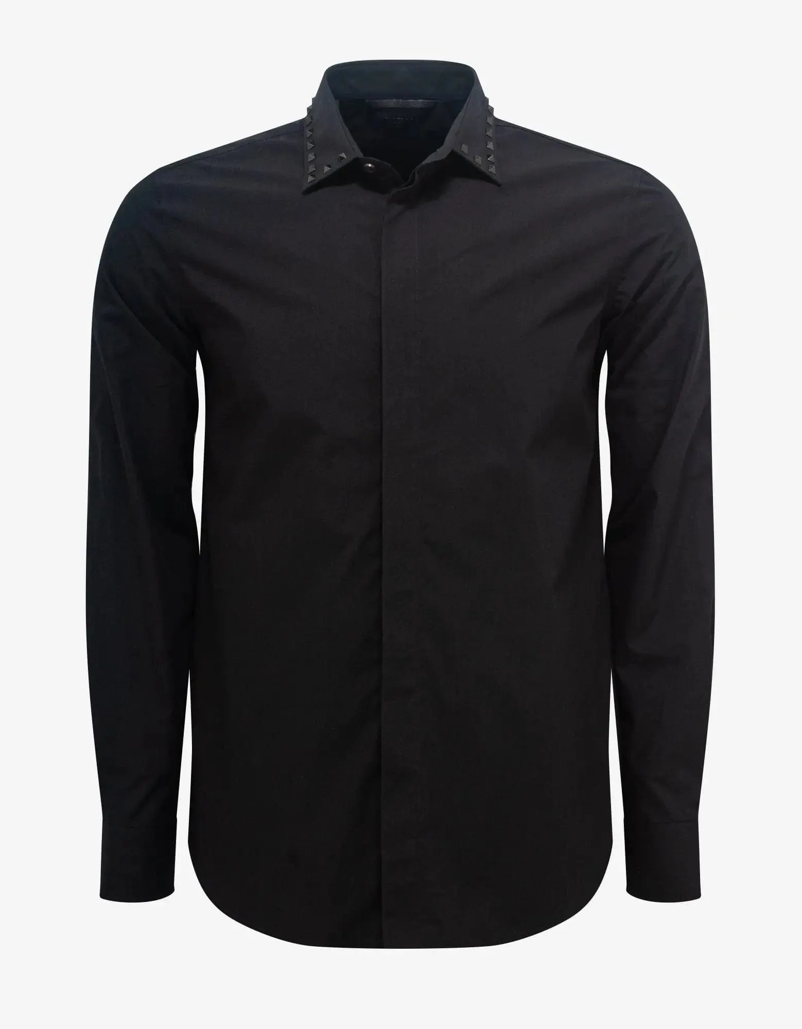 Valentino Black Untitled Stud Shirt sold by Zoo Fashions