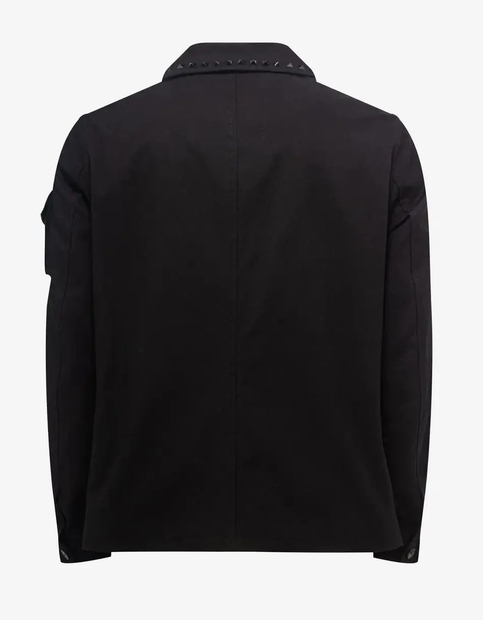 Valentino Black Untitled Stud Overshirt sold by Zoo Fashions product image thumbnail 2