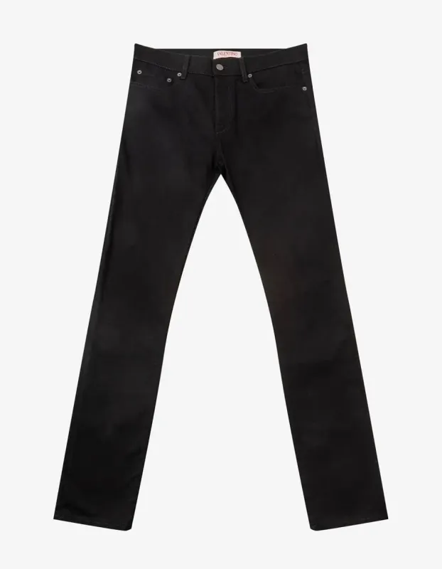 Valentino Black Skinny Fit Jeans made by Zoo Fashions