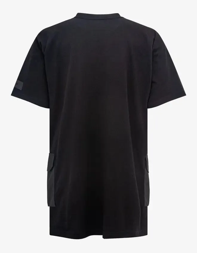 Y-3 Black Crepe Jersey Pocket T-Shirt sold by Zoo Fashions product image thumbnail 2