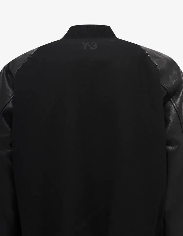 Y-3 Black Classic Varsity Jacket sold by Zoo Fashions product image thumbnail 4