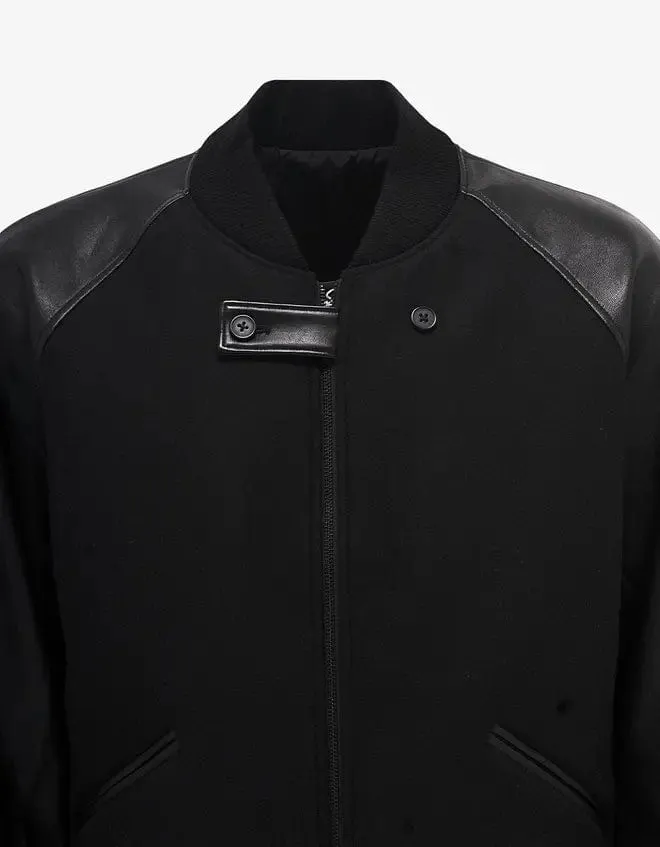 Y-3 Black Classic Varsity Jacket sold by Zoo Fashions product image thumbnail 3