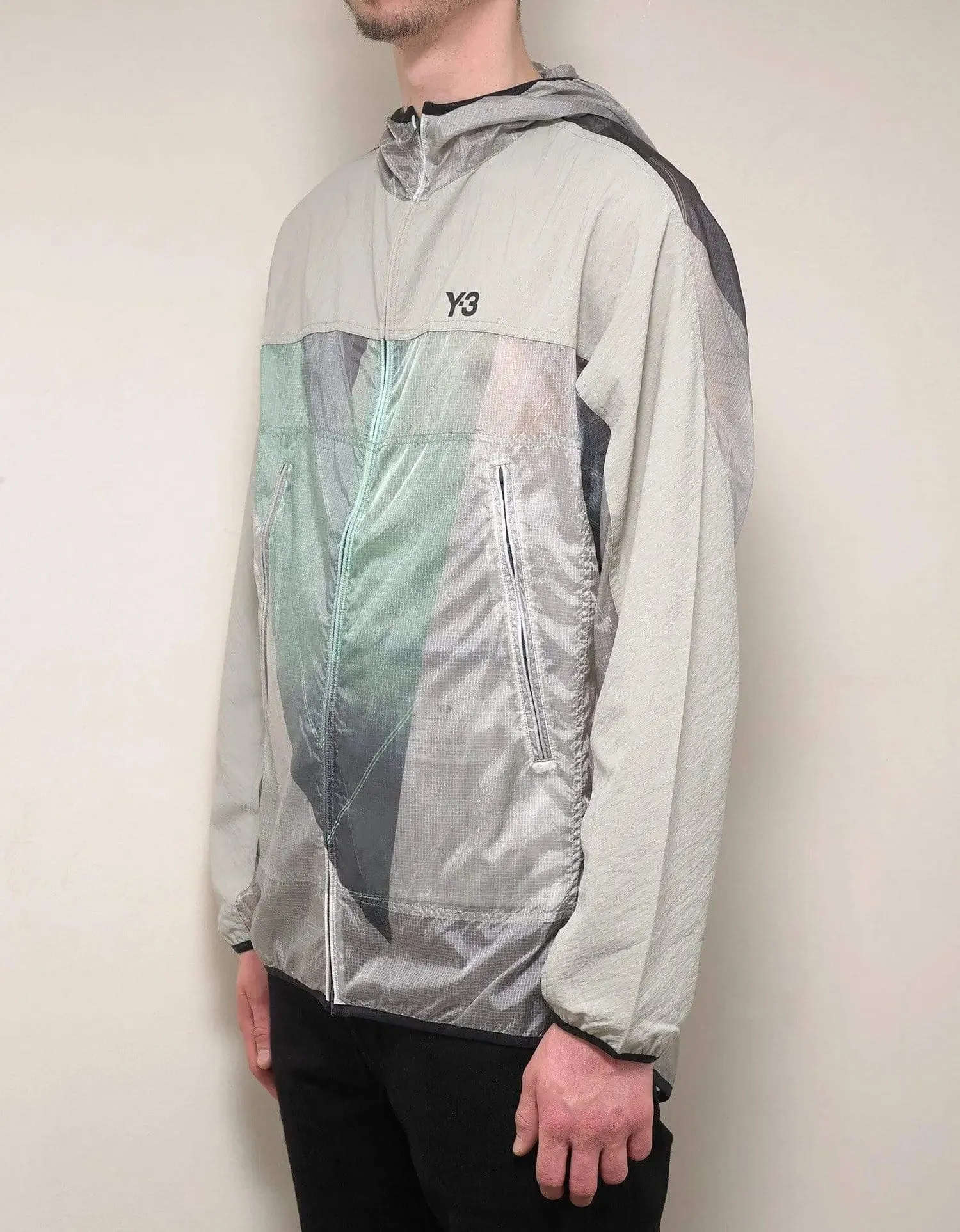 Y-3 Beige AOP Packable Jacket sold by Zoo Fashions product image thumbnail 3