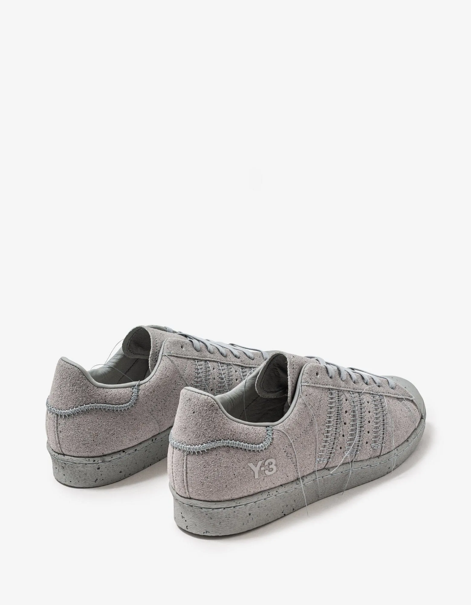 Y-3 Grey Superstar Trainers sold by Zoo Fashions product image thumbnail 2