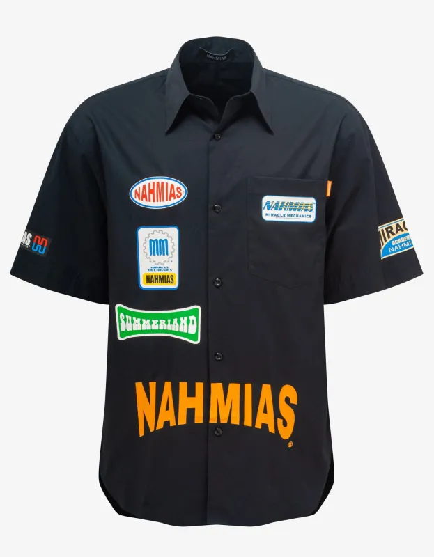 Nahmias Black Surf Comp Shirt made by Nahmias