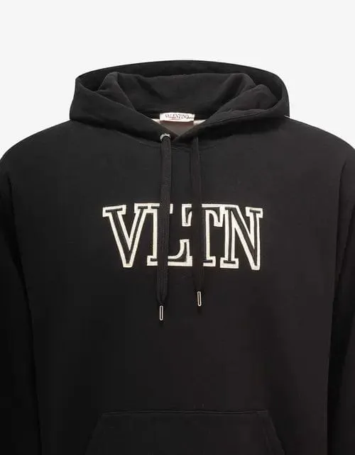 Valentino Black & White VLTN Embroidered Hoodie sold by Zoo Fashions product image thumbnail 4