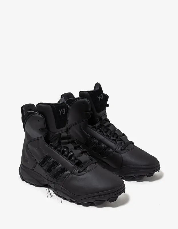 Y-3 Black Stitch Stripes GSG9 Trainers sold by Zoo Fashions