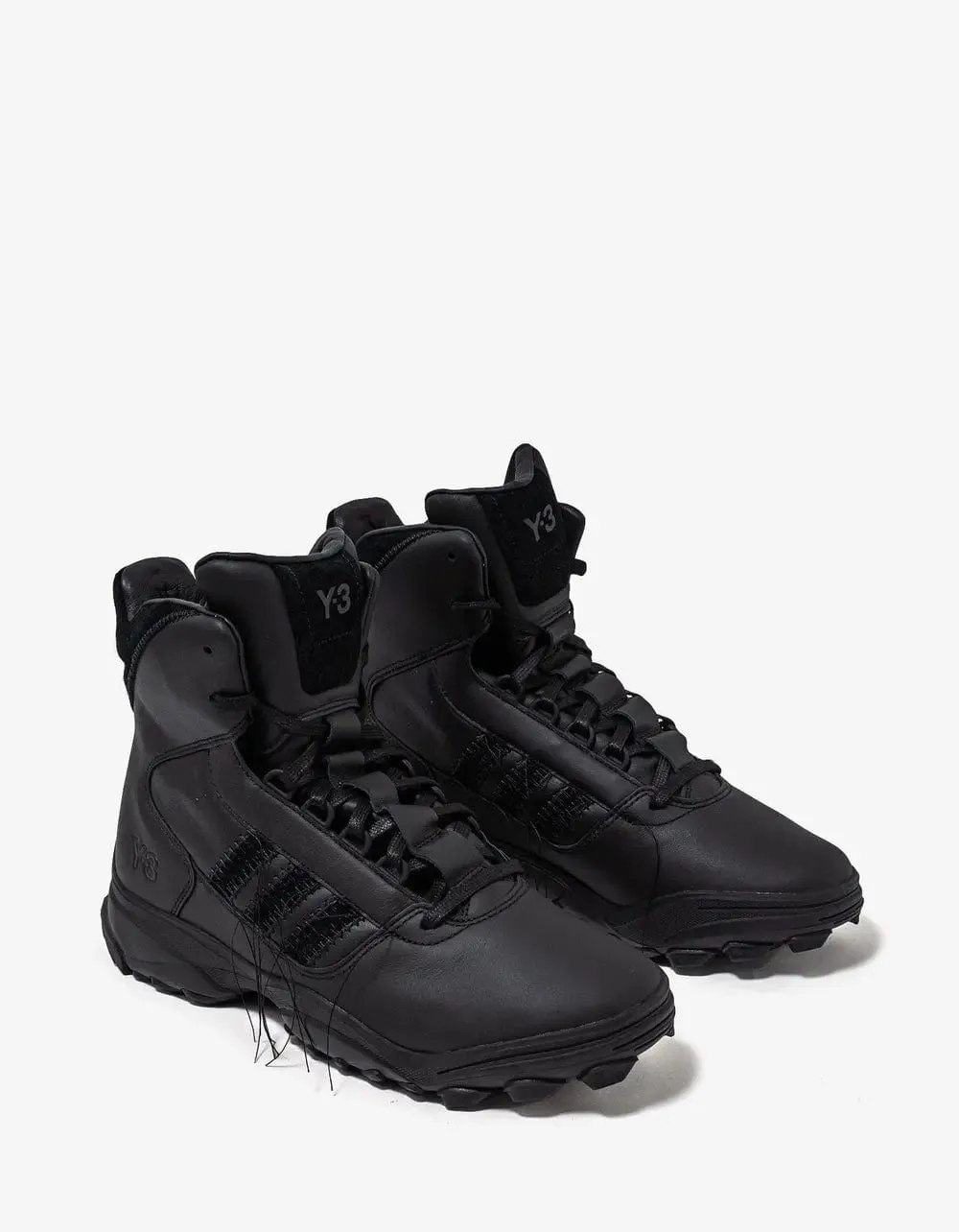 Y-3 Black Stitch Stripes GSG9 Trainers sold by Zoo Fashions