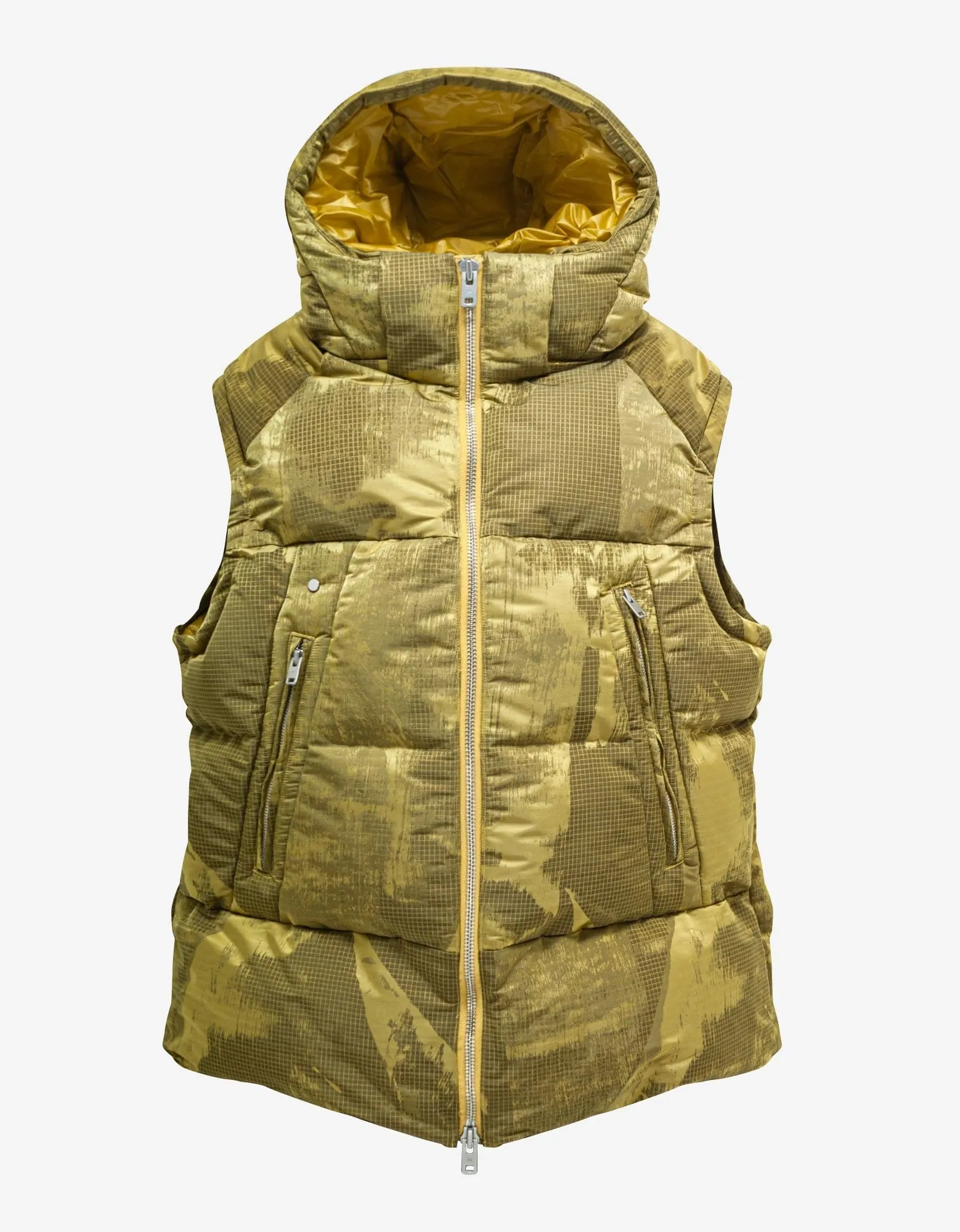 Y-3 Yellow Graphic Gilet sold by Zoo Fashions