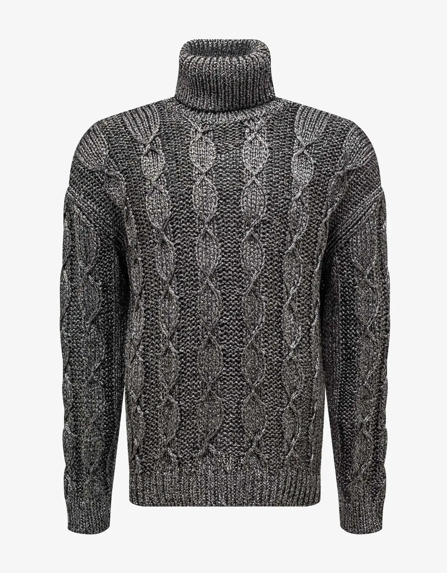 Saint Laurent Grey Turtleneck Sweater sold by Zoo Fashions